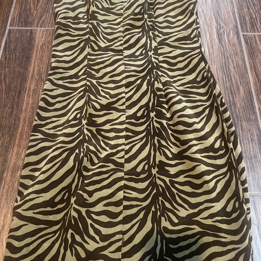 Rabbit Rabbit Rabbit Olive and Brown Zebra Print Top - Picture 5 of 5